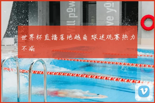 世界杯直播落地越南 球迷观赛热力不减