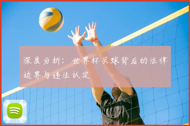深度分析:世界杯买球背后的法律边界与违法认定